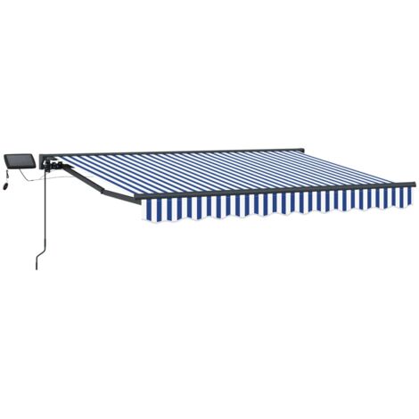 Armazón de toldo manual con LEDs 3,5 x 2,5 m