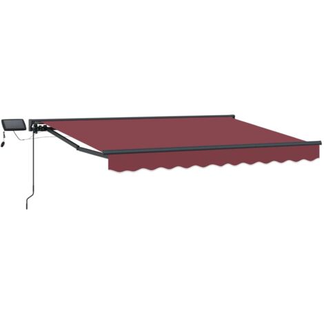Armazón de toldo manual con LEDs 3,5 x 2,5 m