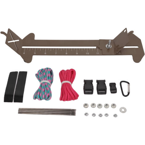 Armbandwebset aus Edelstahl mit Paracord – DIY-Armbandherstellungswerkzeug für Wanderungen, Khaki-Farbe