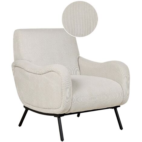 Armchair ALMIND Corduroy Light Grey