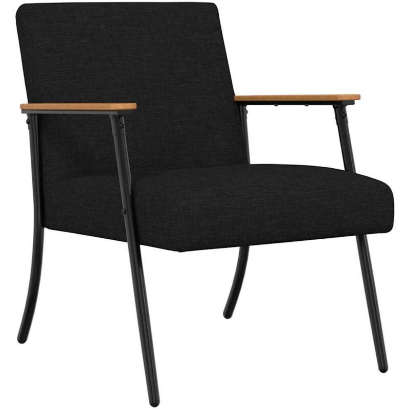 Armchair Black Fabric Vidaxl