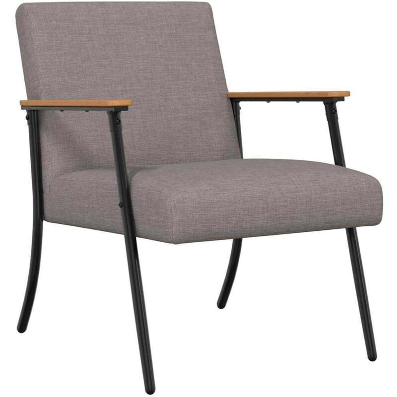 Armchair Taupe Fabric Vidaxl