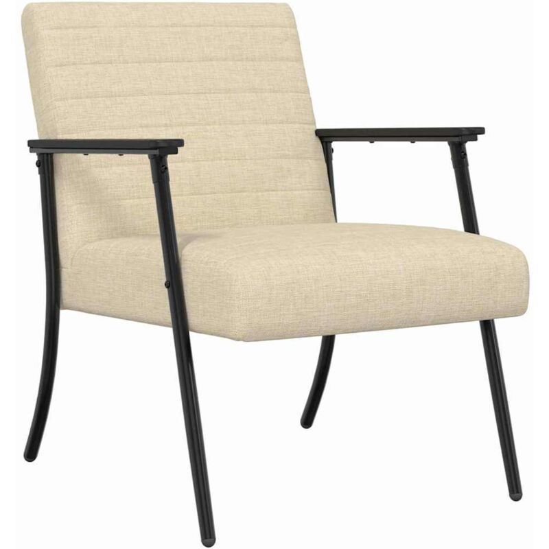 Armchair Cream 59 X 75 X 78 Cm Fabric Vidaxl