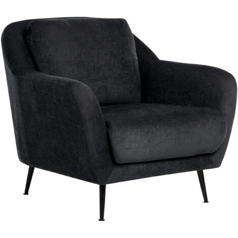 Armchair EIBY Chenille Black