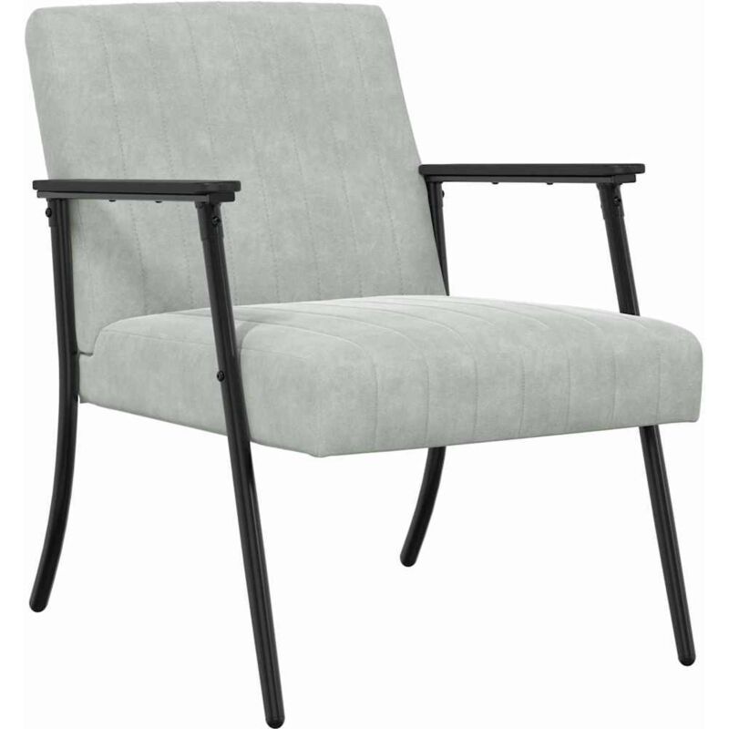 Armchair Light Grey 59 X 75 X 78 Cm Velvet Vidaxl