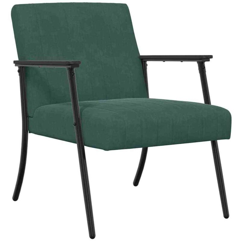 Armchair Dark Green 59 X 75 X 78 Cm Velvet Vidaxl
