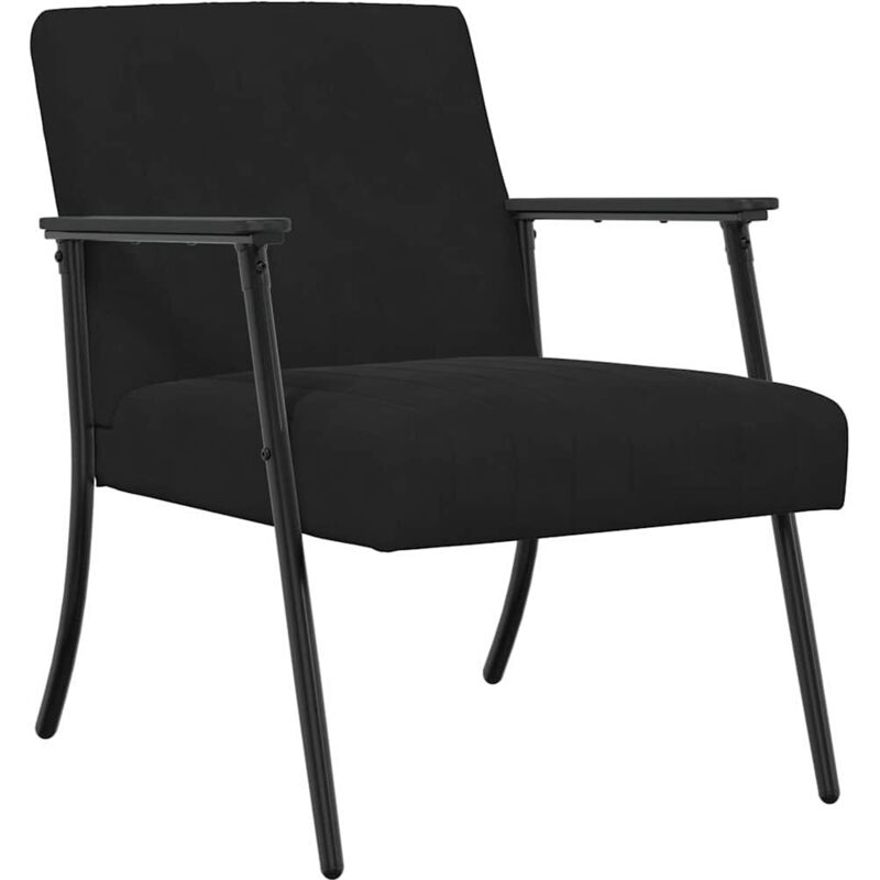Armchair Black 59 X 75 X 78 Cm Velvet Vidaxl