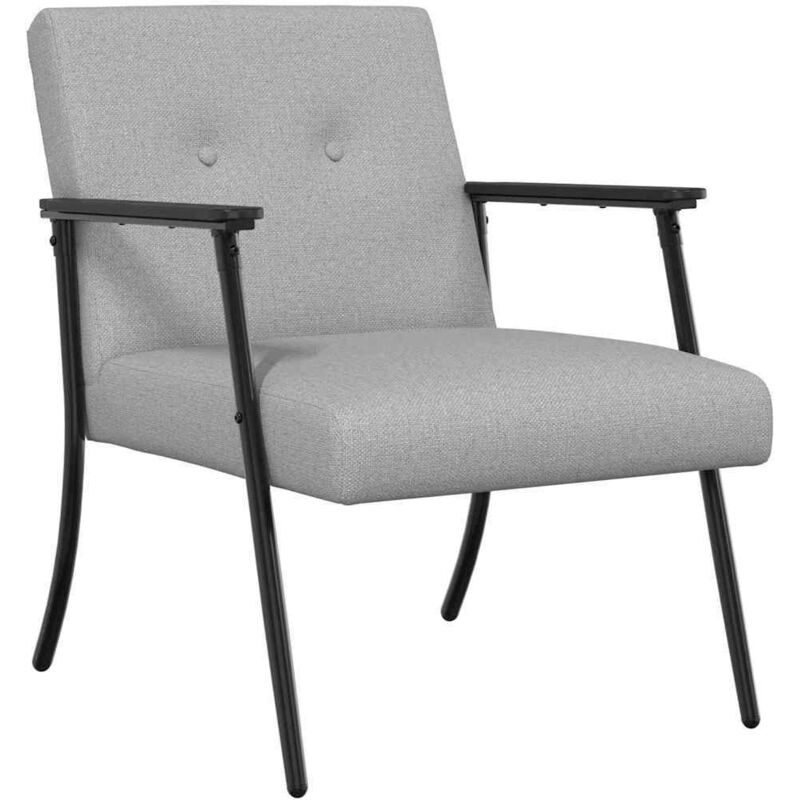 Armchair Cloud Grey Fabric Vidaxl