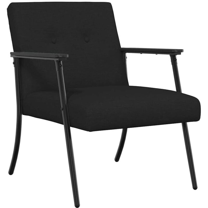 Armchair Black Fabric Vidaxl
