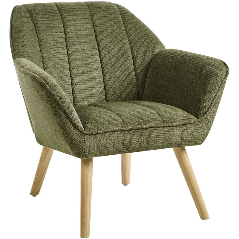 Beliani Armchair Torud Fabric Green