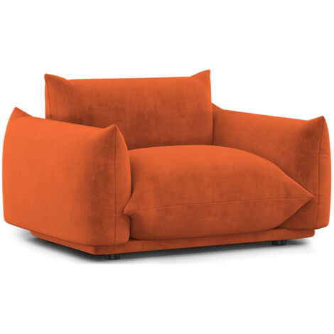 Armchair - Velvet Upholstery - Wers Brick