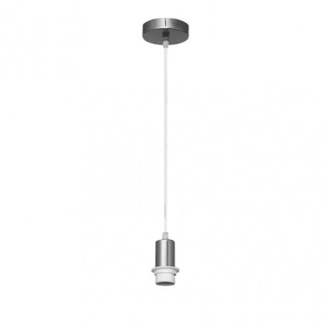 Arm.colgante p/pantalla cara 1xe27 niquel regx10x10 cm