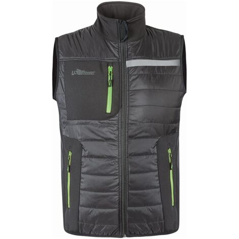 Ã„rmellose Arbeitsjacke WALL - Grau/GrÃ¼n 5XL