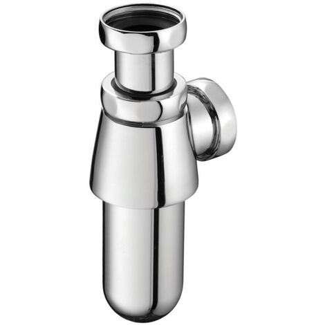 Armitage Shanks 1 1/4 Metal Bottle Trap, 75 mm Seal, Outlet Screwed, Chrome