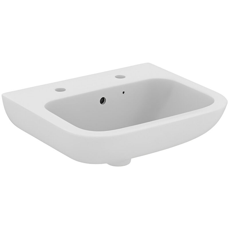 Armitage Shanks Contour 21 Basin with Overflow and Chain Hole 500mm Wide - 2 Tap Hole