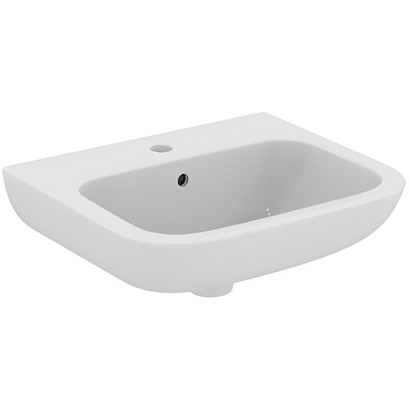 Contour 21 Basin with Overflow No Chain Hole 500mm Wide - 1 Tap Hole - Armitage Shanks