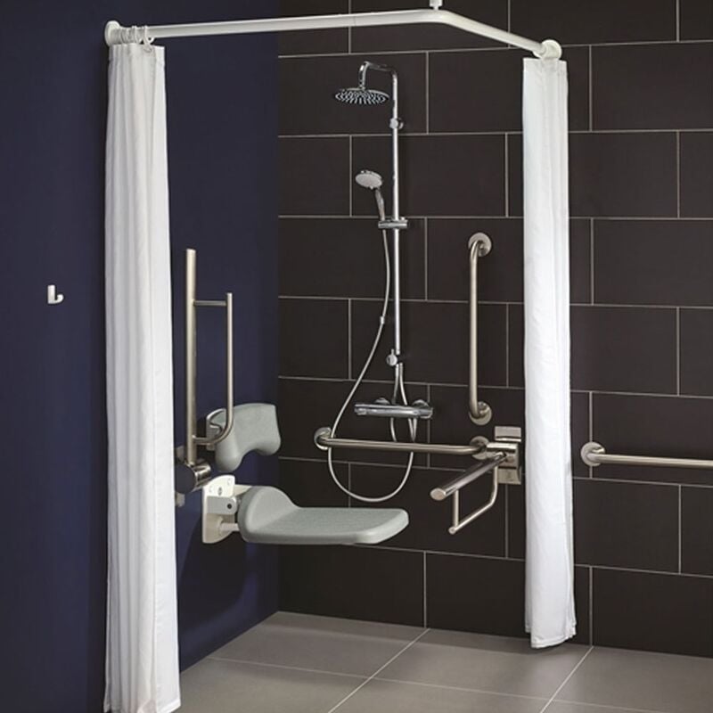 Contour 21 Doc m Pack with TMV3 Exposed Shower Valve and Dual Shower Kit - Stainless Steel Rails - Armitage Shanks