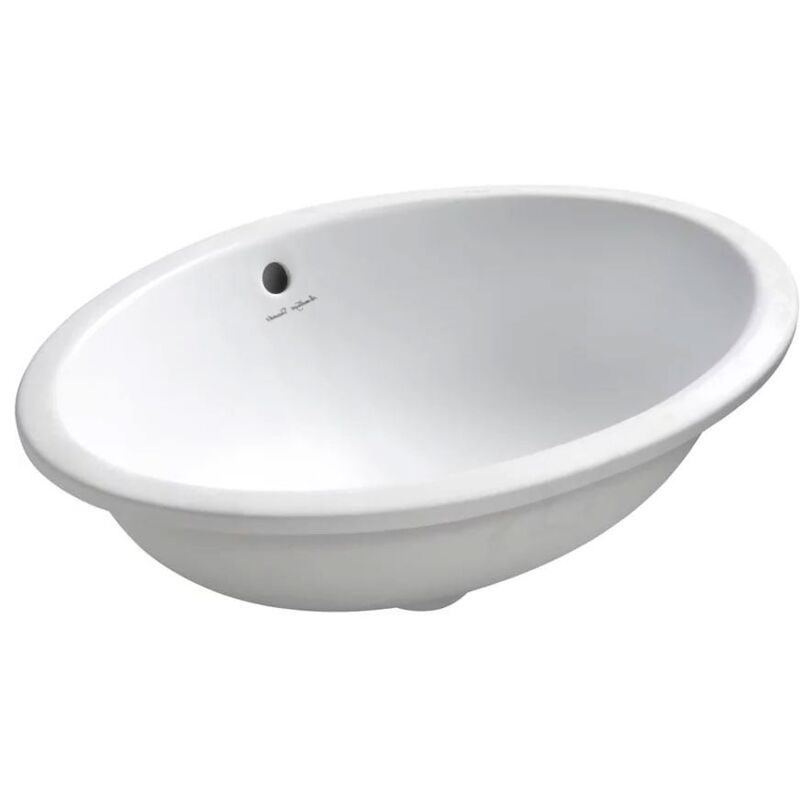 Marlow 21 Under-Countertop Basin 560mm W - 0 Tap Hole - Armitage Shanks