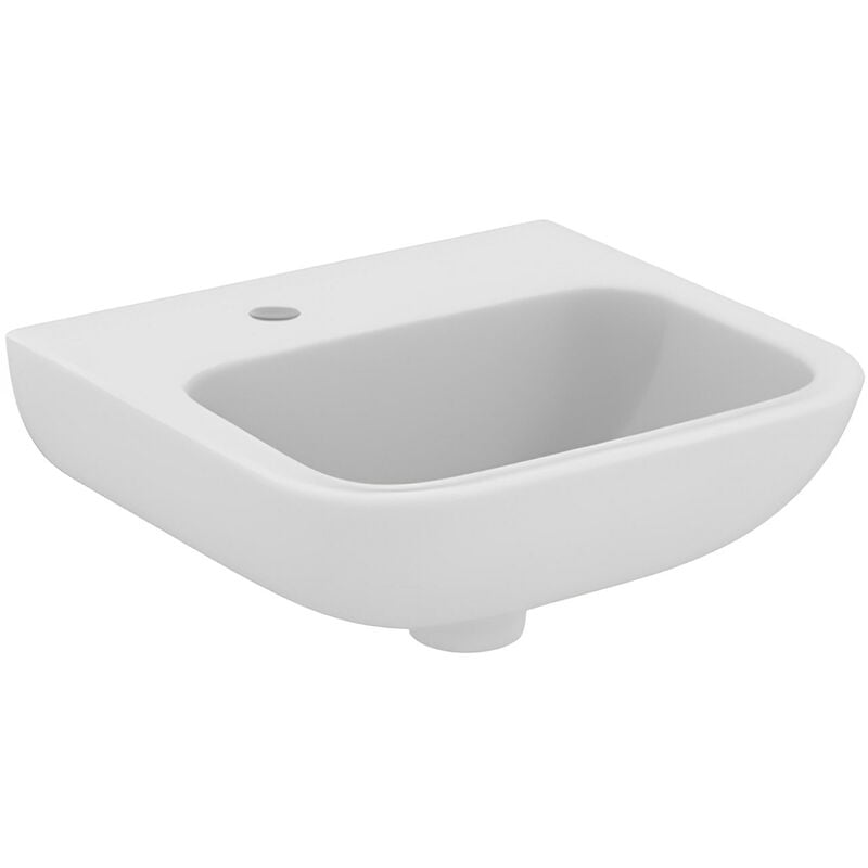 Portman 21 Wall Hung Cloakroom Basin No Overflow 400mm Wide - 1 LH Tap Hole - Armitage Shanks