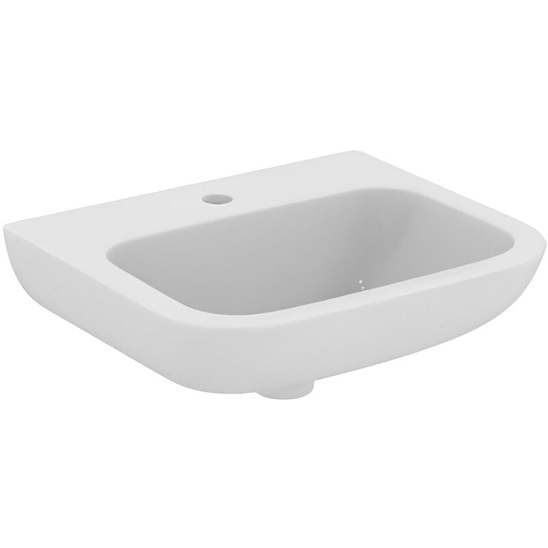 Portman 21 Wall Hung Cloakroom Basin No Overflow 500mm Wide - 1 Tap Hole - Armitage Shanks