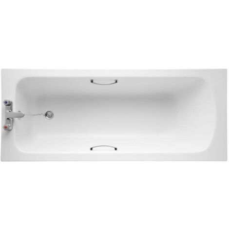 Armitage Shanks Sandringham 21 1600 x 700mm 2TH Antislip Bath with Grips (inc Leg Set)