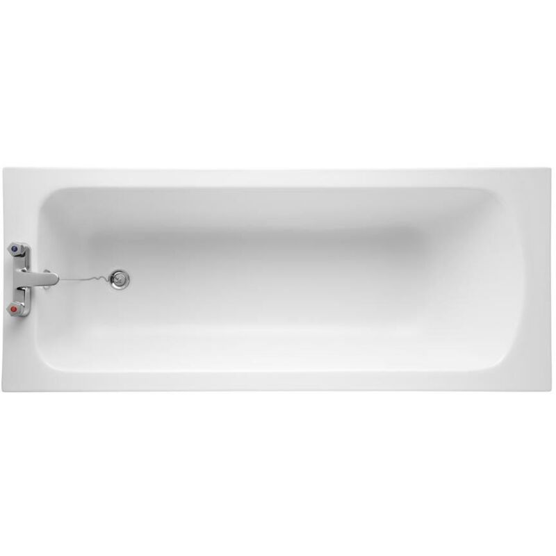 Armitage Shanks - Sandringham 21 1600mm x 700mm Bath without Handgrips - 2 Tap Hole (inc Leg Set)