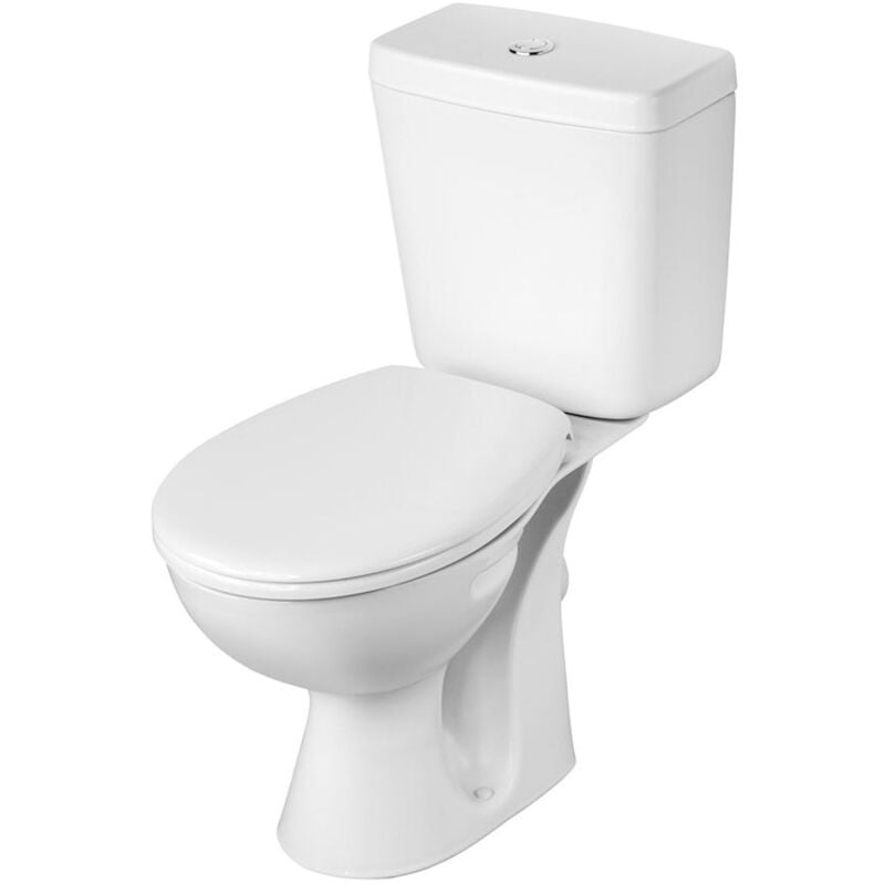 Sandringham 21 Boxed Close Coupled Toilet with Push Button Cistern - Standard Seat - Armitage Shanks