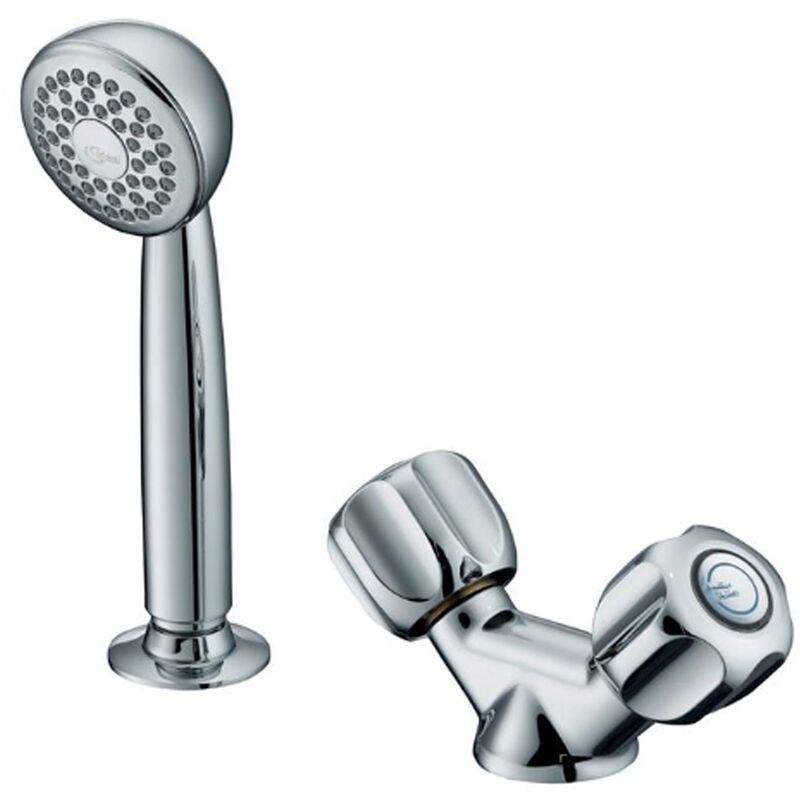 Armitage Shanks Starlite Dual Control Hairdressers Basin Mixer Tap with Flexible Hose - 2 Tap Hole