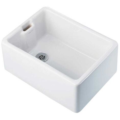 Armitage Shanks Traditional Belfast Ceramic Kitchen Sink 1.0 Bowl 600mm L x 455 W - White
