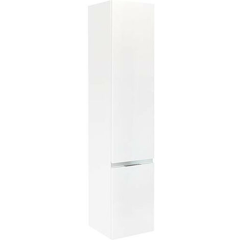 armoir haute MBH 2 portes blanc brillant. butée à droite 350x1655x370mm