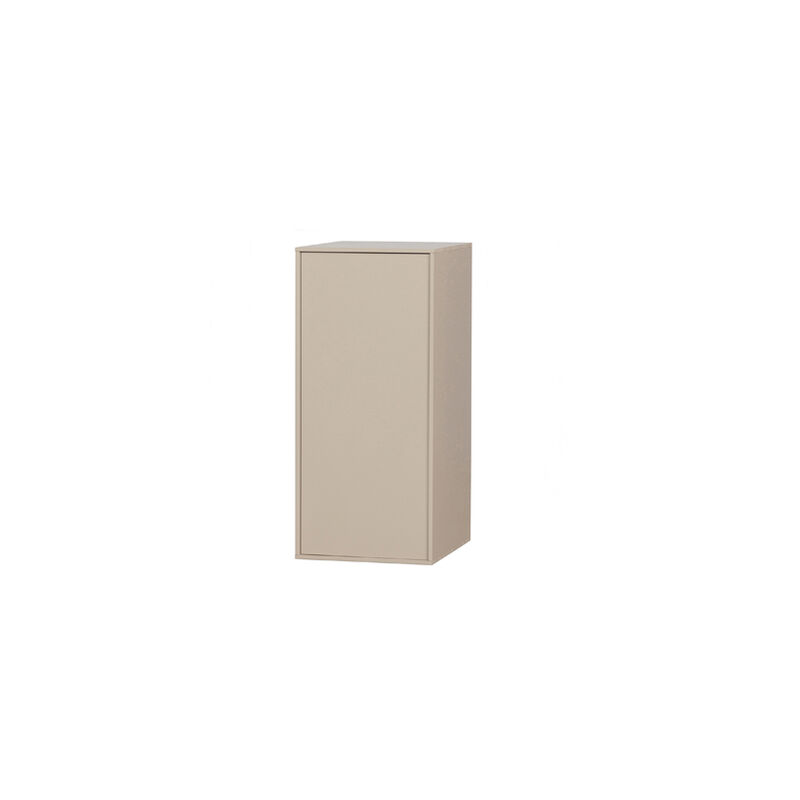 armoire 1 porte 50x58x110 cm en pin beige - moli
