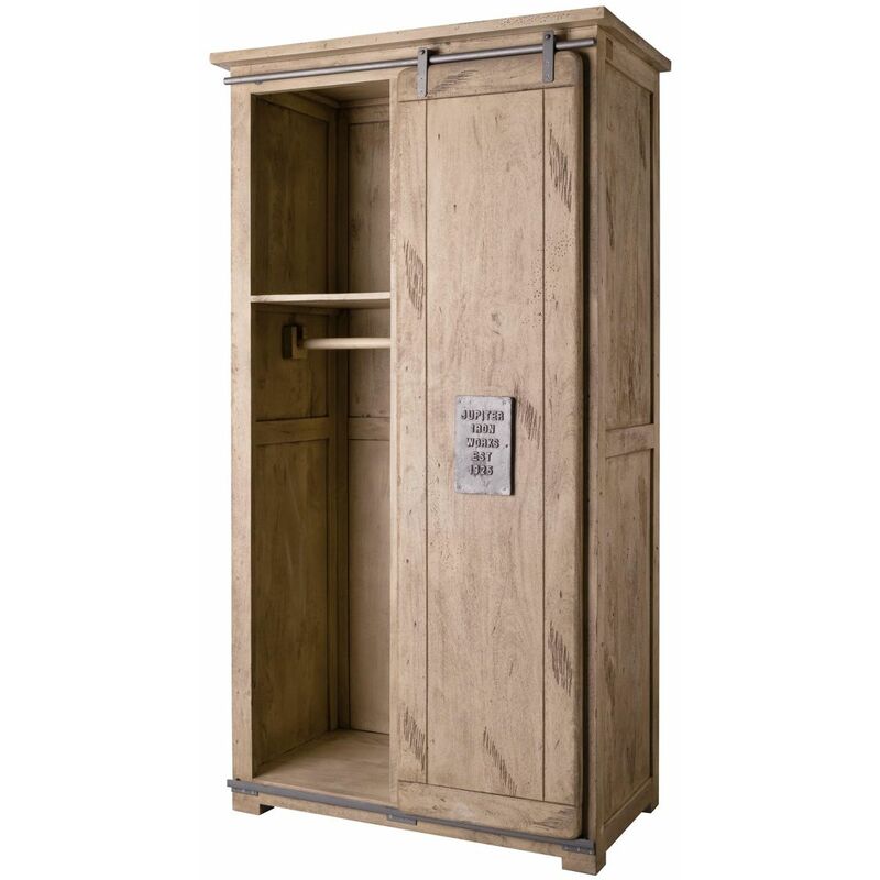 Armoire 100x60 Manguier laqué blanchi railway 316