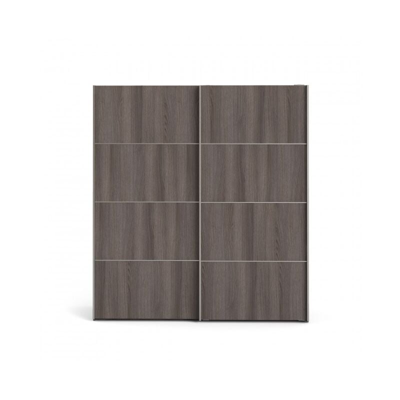 Armoire 182x200h chêne foncé - Sassari