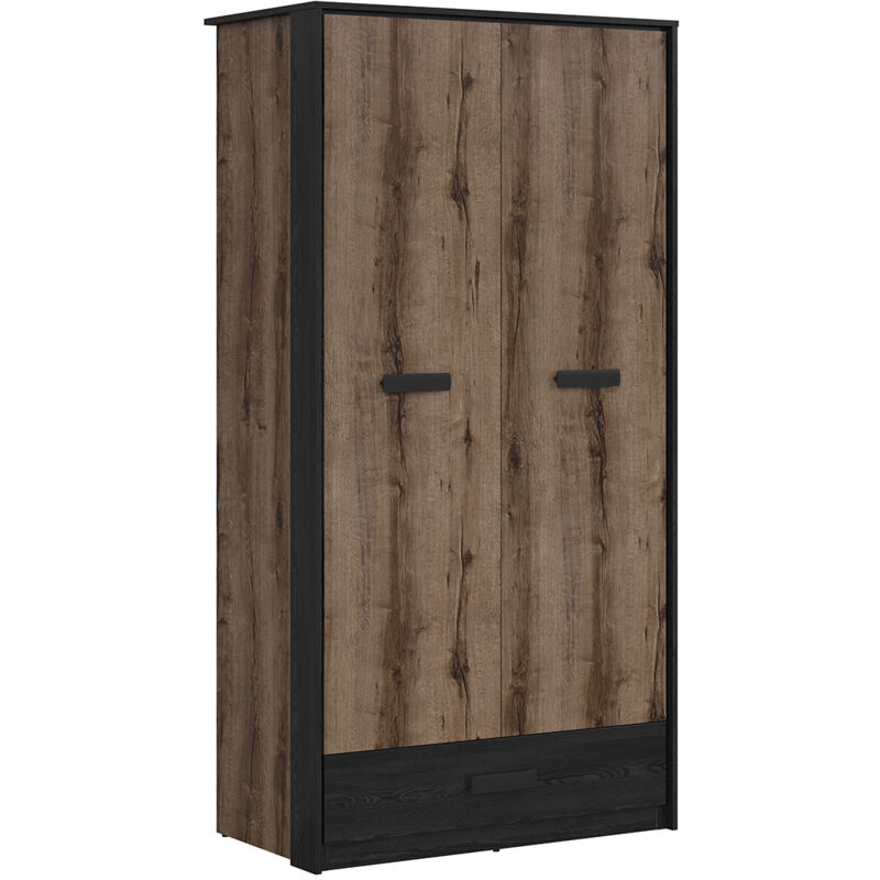 Petits-meubles - Armoire 2 portes 1 tiroir Romane Bois