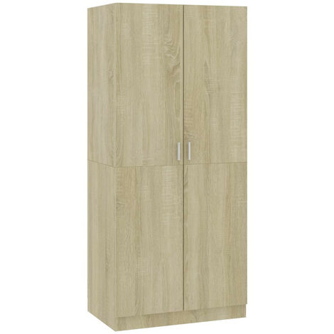 Armoire 2 portes chêne de sonoma Pandra