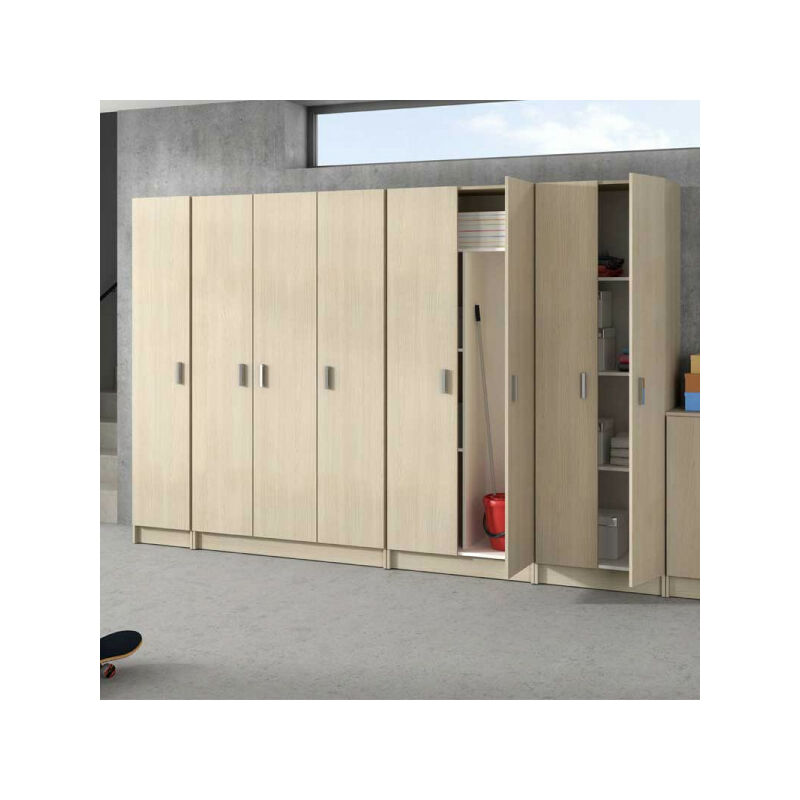TMM - Armoire 2 portes - Chêne - mula - l 59 x l 37x h 180