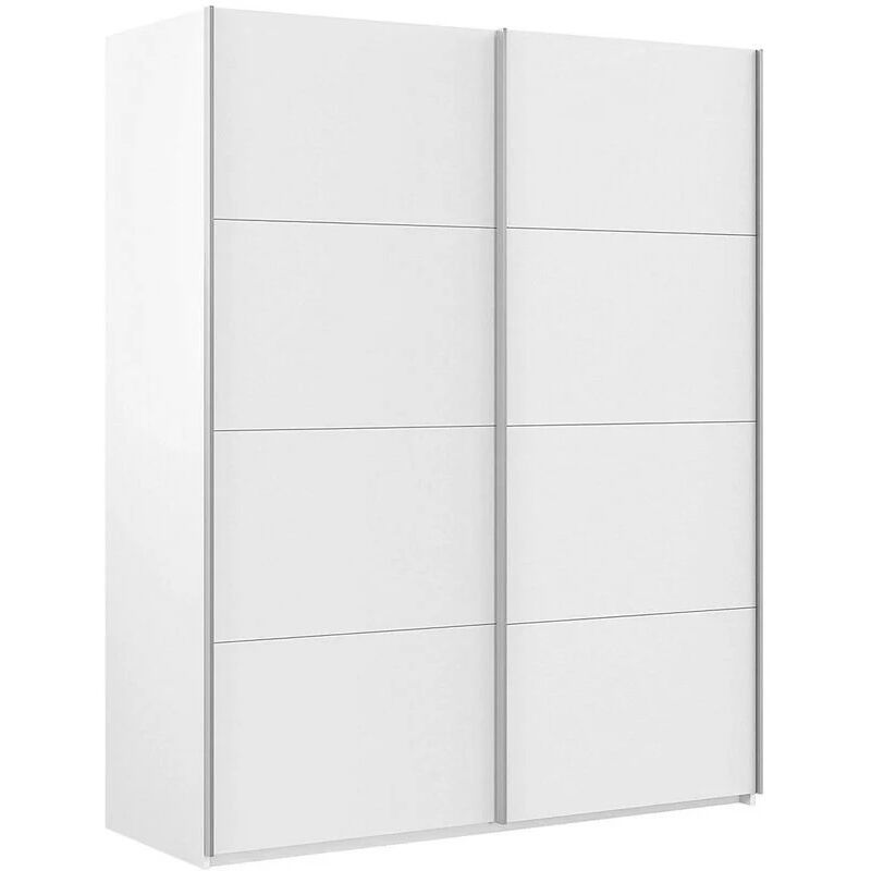 Armoire à deux portes coulissantes, couleur blanche, 100 x 150 x 200 cm