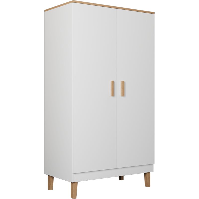 Armoire 2 portes Denver - Blanc