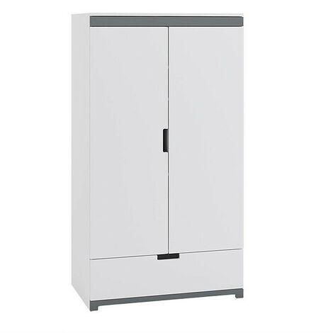 Armoire 2 portes enfant blanche Moly