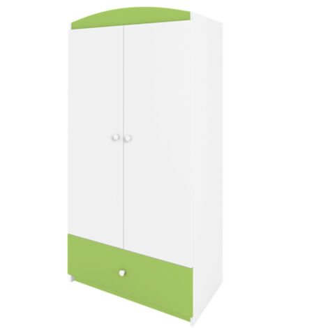 Armoire 2 portes enfant verte Drimy