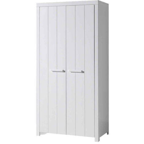 Armoire 2 Portes "Erik" 205cm Blanc
