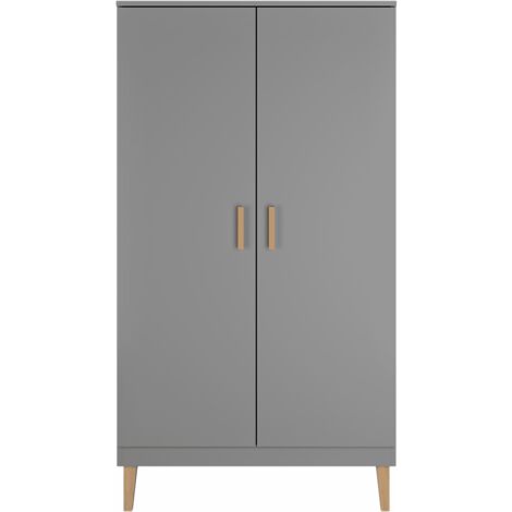 Armoire 2 portes Kocot Kids Kubi - Gris