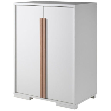 Armoire 2 Portes "London" 116cm Blanc