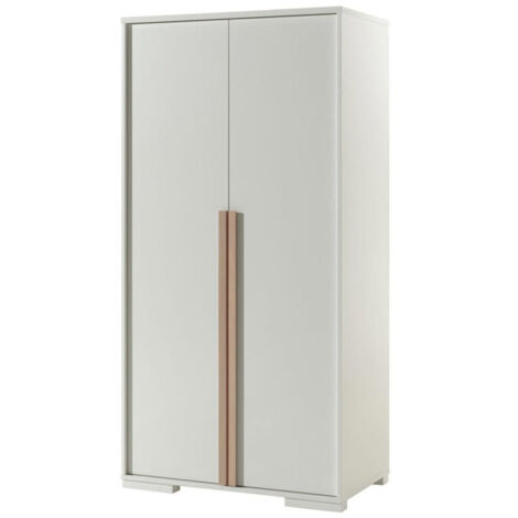 Armoire 2 Portes "London" 195cm Blanc