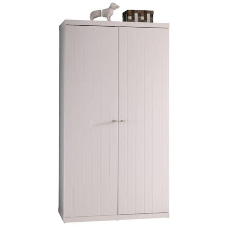 Armoire 2 Portes "Robin" 204cm Blanc