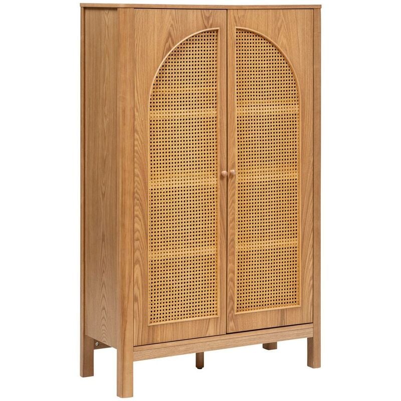 Armoire 2 portes Tiria en placage frêne 92x40cm Atmosphera créateur d'intérieur
