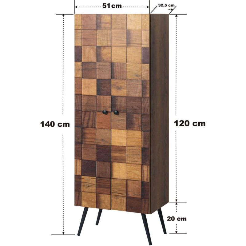 Meuble de rangement en aggloméré Kofin