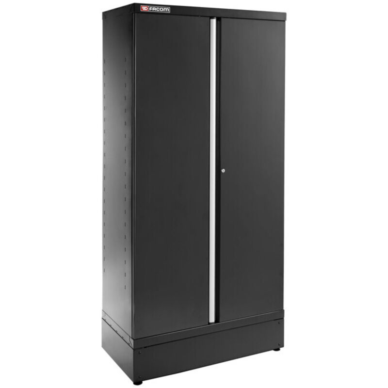 Facom – Armoire de rangement 2 portes pleines 1000x506x2060mm – 3 étagères réglables 100kg – Verrouillage à clé – Pour outils et consommables Facom – Armoire de rangement 2 portes pleines 1000x506x2060mm – 3 étagères réglables 100kg – Verrouillage à clé – Pour outils et consommables