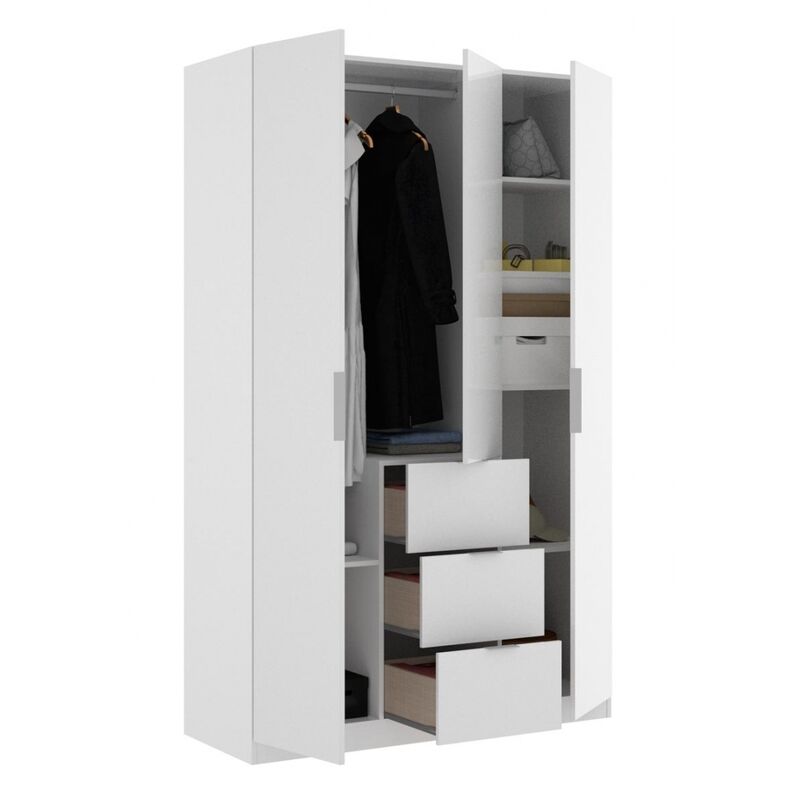 Befara - armoire 3 portes 3 grands tiroirs eleven
