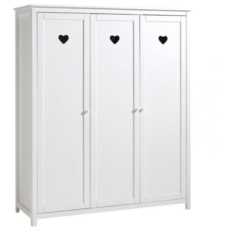Armoire 3 Portes "Amori" 190cm Blanc